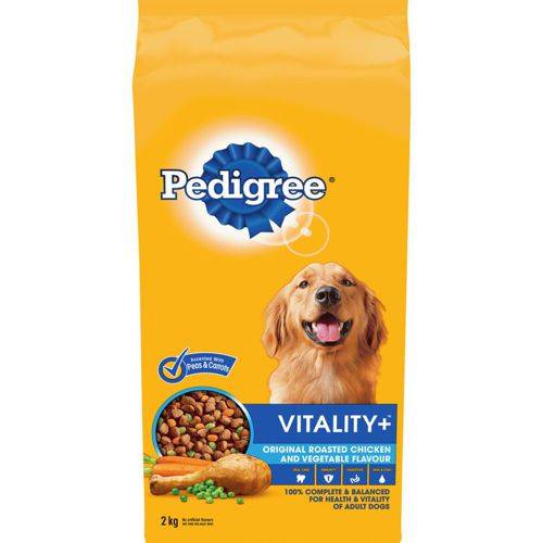 Pedigree saveur originale de poulet rôti et de légumes vitalité+ (2 kg) - vitality+ original roasted chicken and vegetable (2 kg)