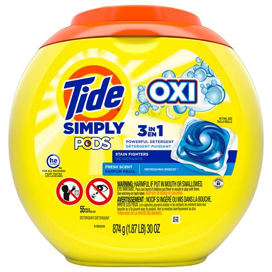 Tide Simply Pods +Oxi Liquid Laundry Detergent