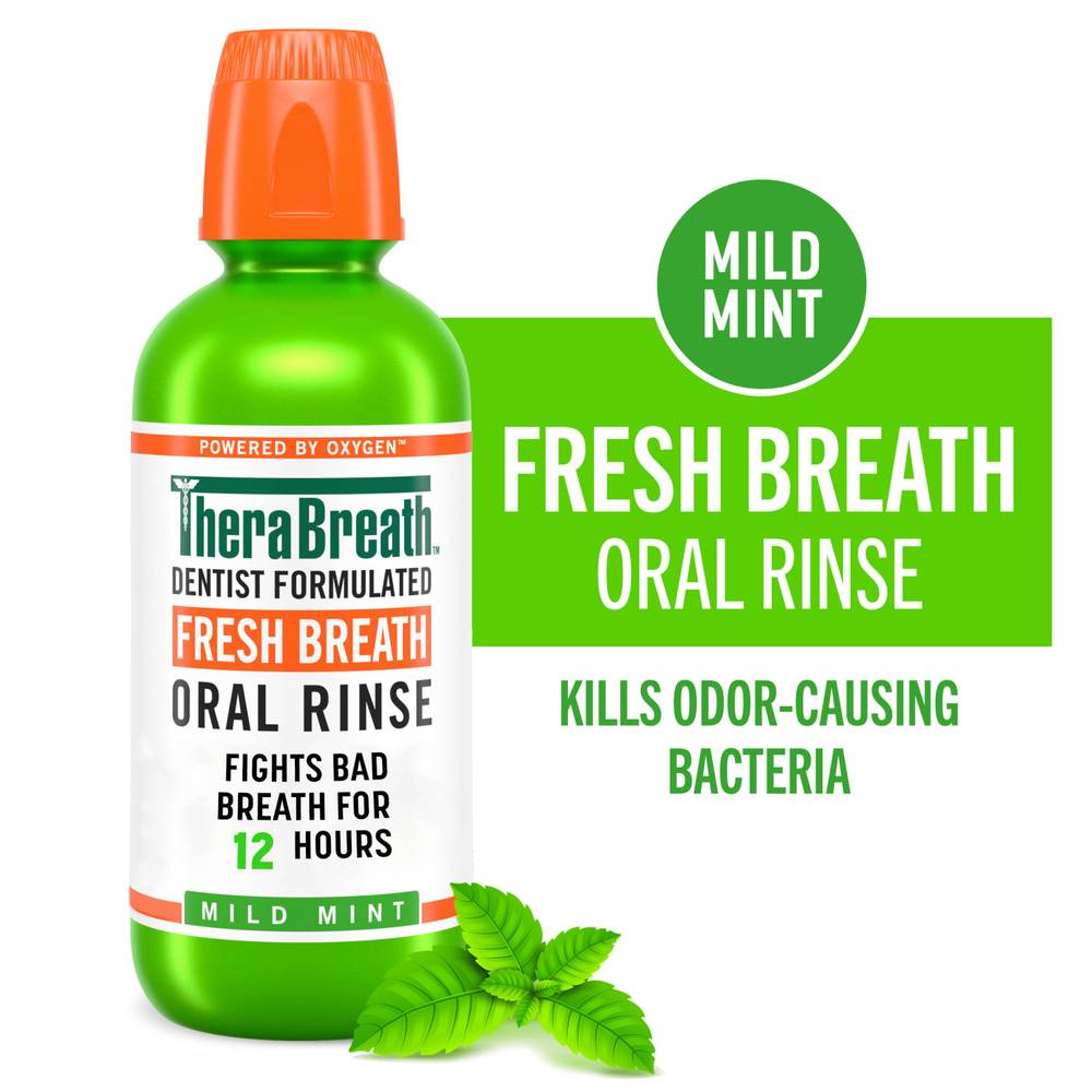 Therabreath Fresh Breath Mild Mint Oral Rinse (16 fl oz)