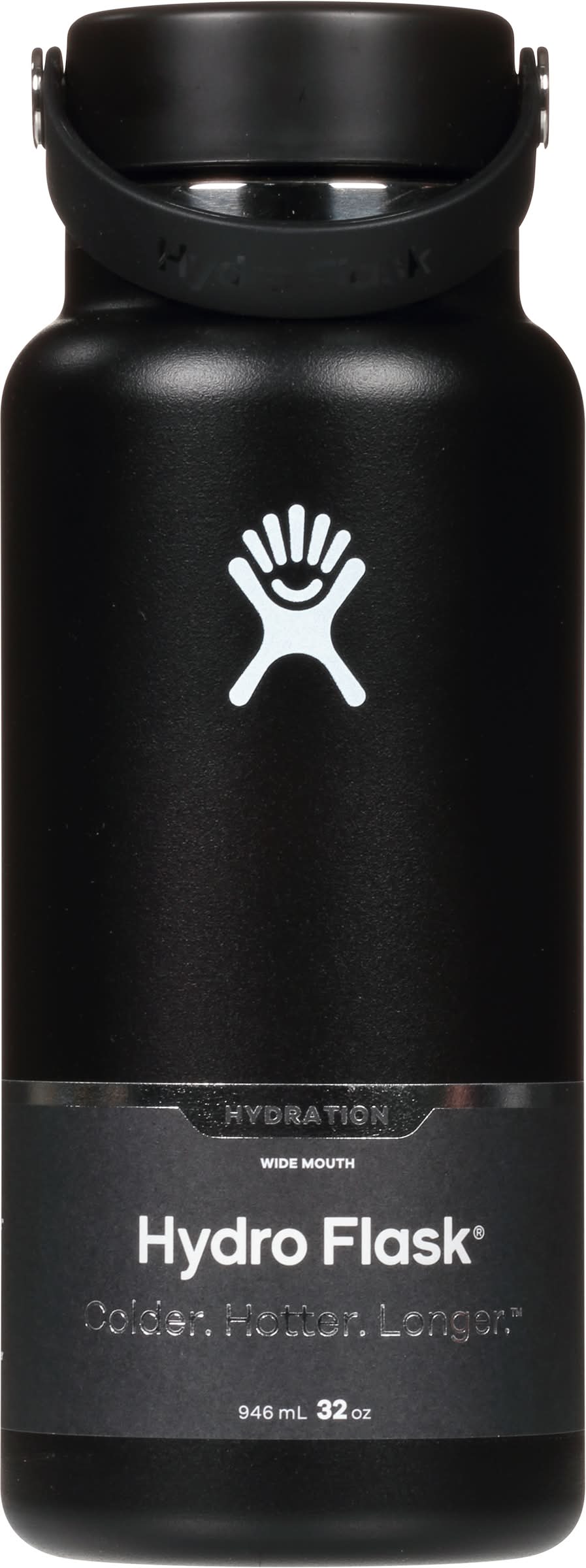Hydro Flask Wide Mouth Stainless Steel Black Water Bottle