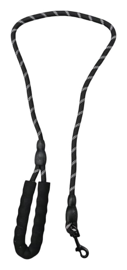 Family Pet Reflective Rope Leashes, XL, Black