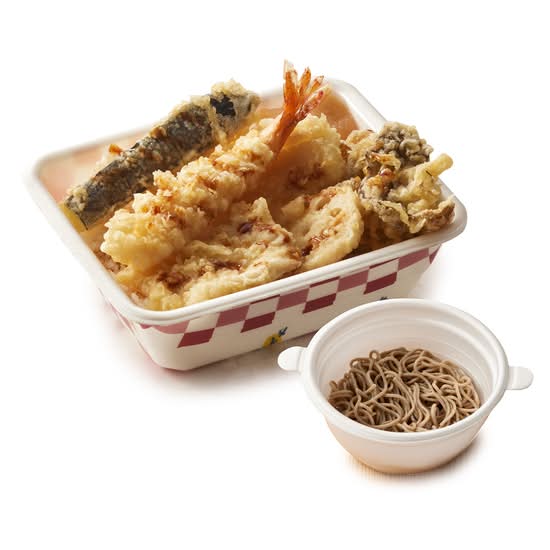 オールスター天丼弁当（冷小藪そば）セット
