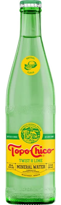 Topo Chico Carbonated Mineral Water Twist of Lime