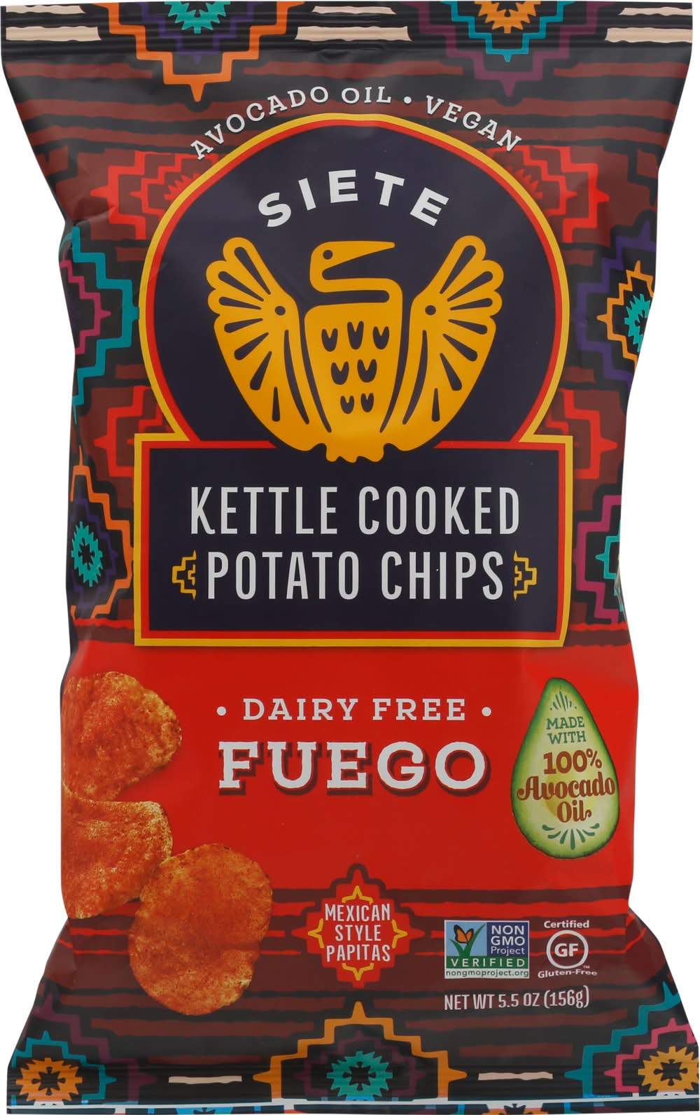 Siete Foods Fuego Kettle Cooked Potato Chips (5.5 oz)