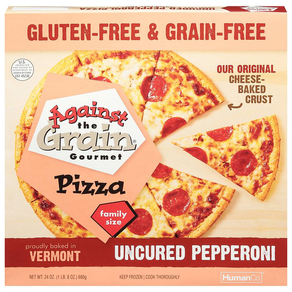 Against the Grain Gourmet Gluten Free Uncured Pepperoni Pizza (1.5 lbs)