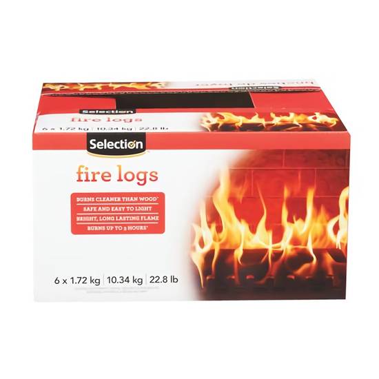 Selection · Fire logs (6 x 1.72 kg)