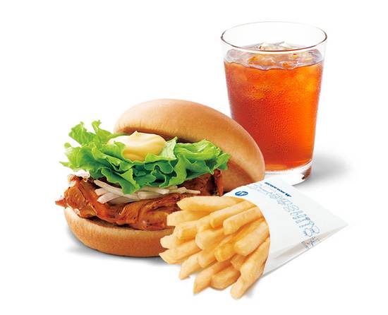 テリヤキチキンバーガードリンクセット