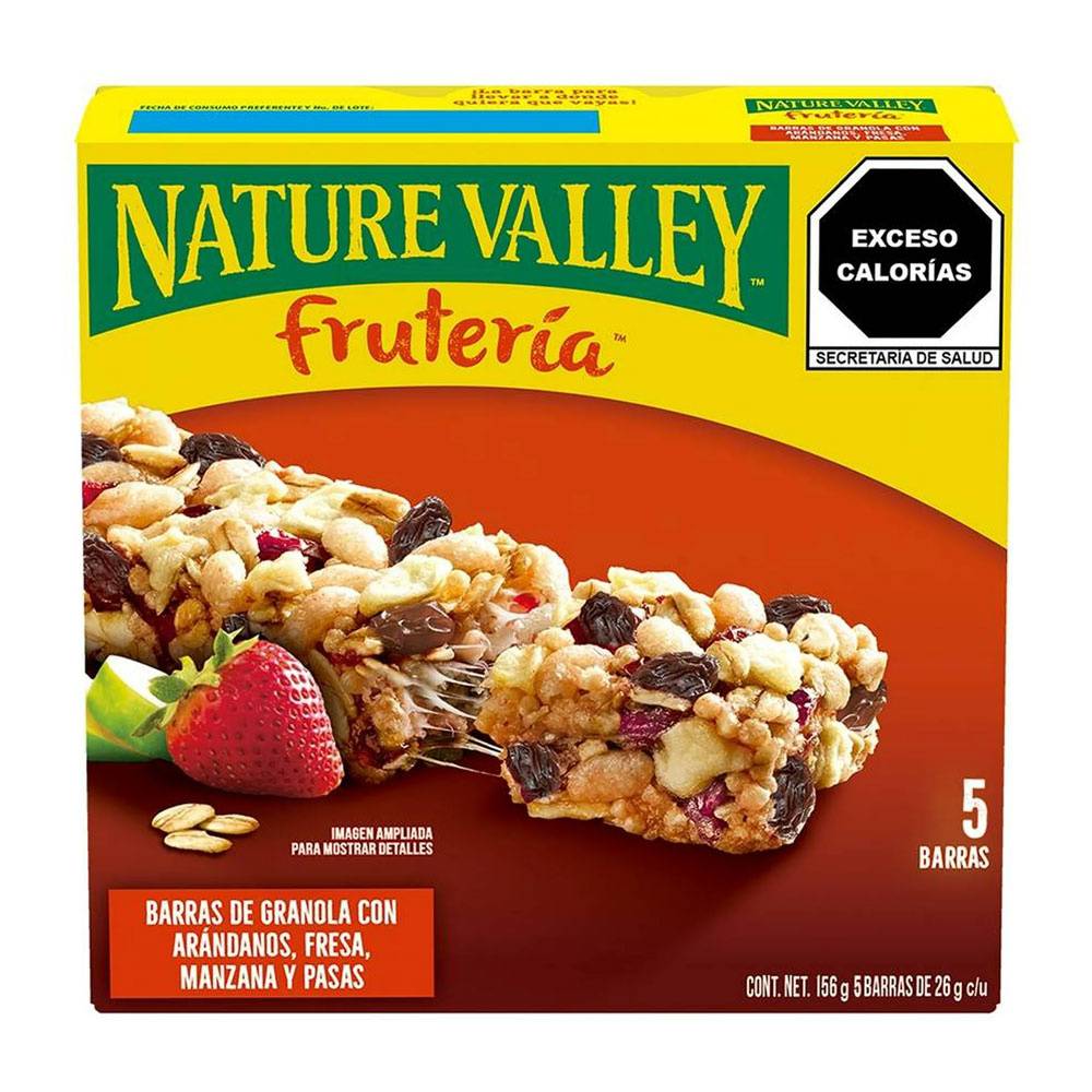 Nature valley barras de granola frutería (5 un)