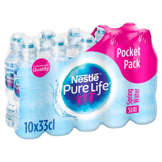 Nestle Pure Life Still Spring Water (10 ct, 330 ml)