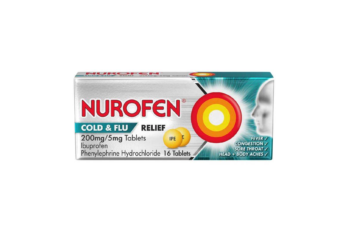 Nurofen Cold & Flu Relief 200mg/5mg Tablets - 16