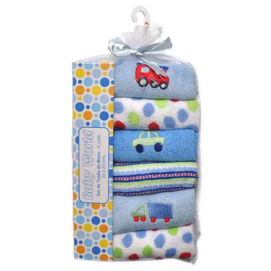 Chikitoe Baby Cloths (Assorted Styles/Colours) (6Pk)
