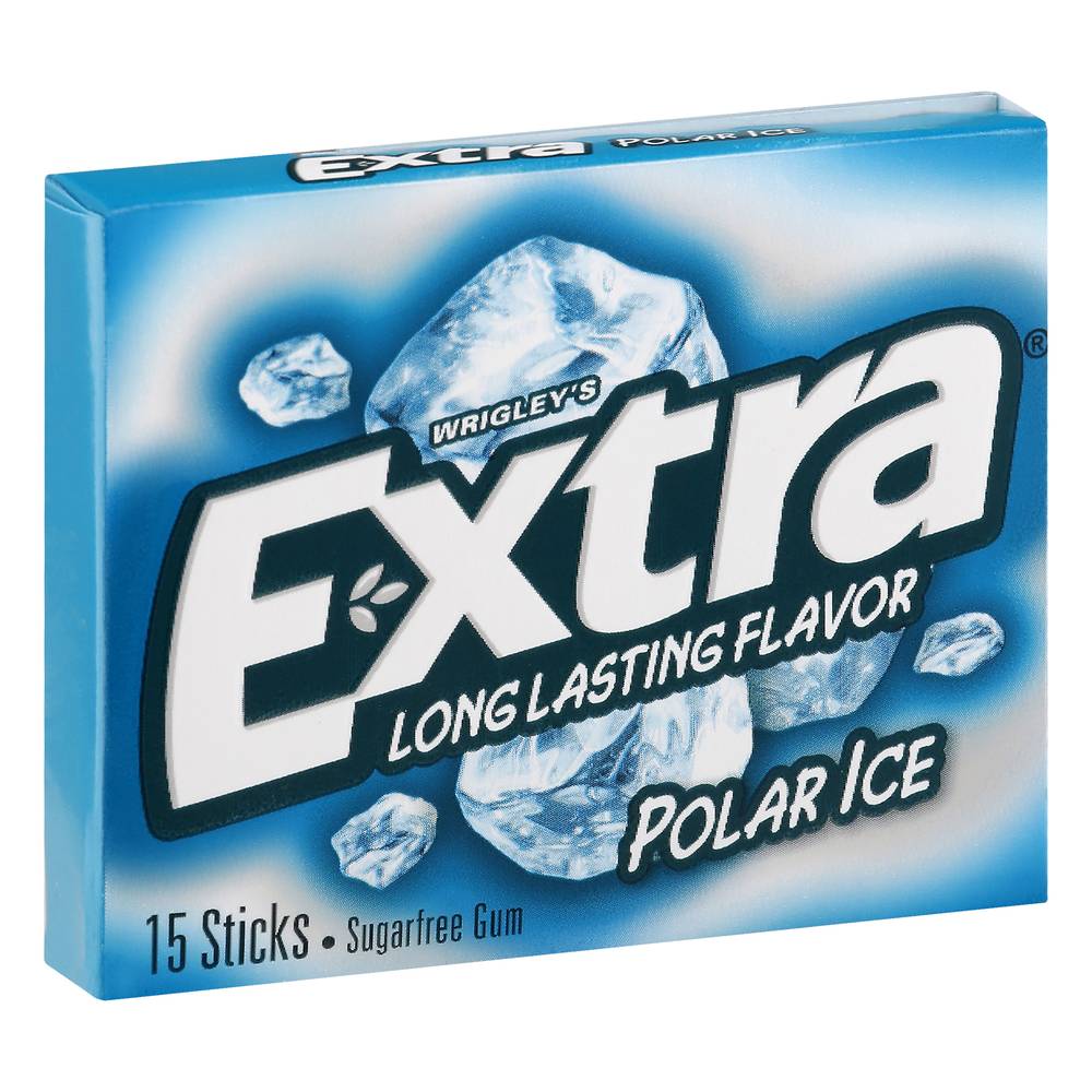 Extra Wrigley's Sugar Free Gum, Polar Ice (2.11 oz, 15 ct)