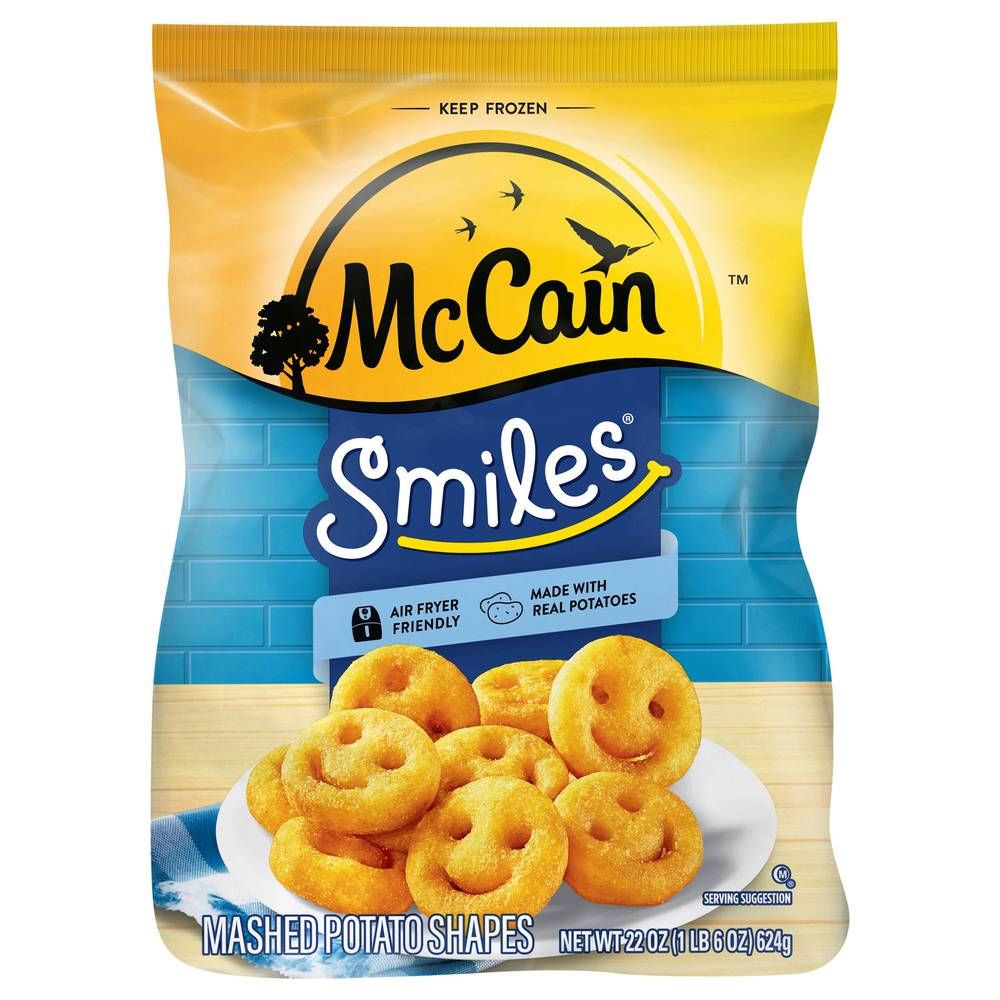 McCain Smiles Mashed Potato Shapes (22 oz)