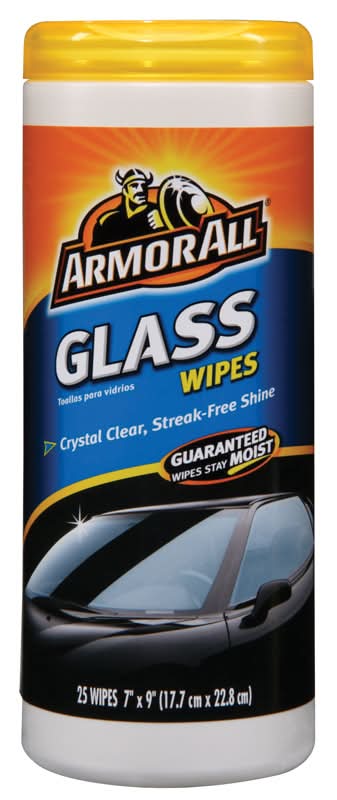 Armor All Auto Glass Cleaner Wipes 25 Ct