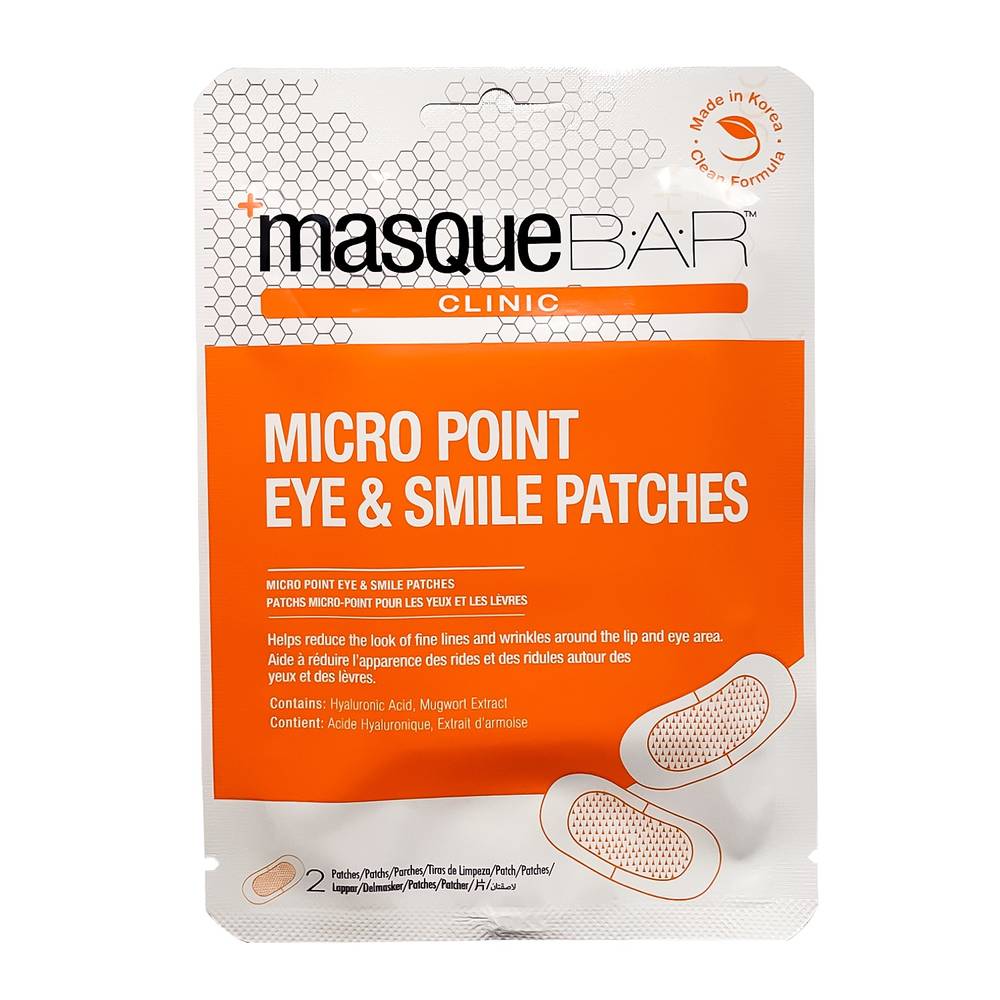 Masque Bar Micro Point Eye & Smile Patches - 2 ct