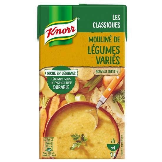 Soupe moulinée aux légumes variés Knorr 1l