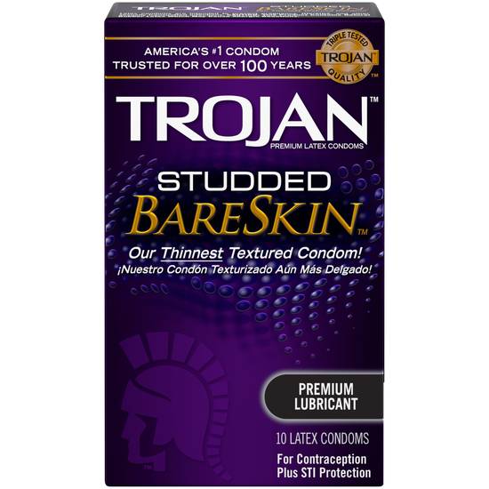 Trojan Condom Studded BareSkin (10 ct)