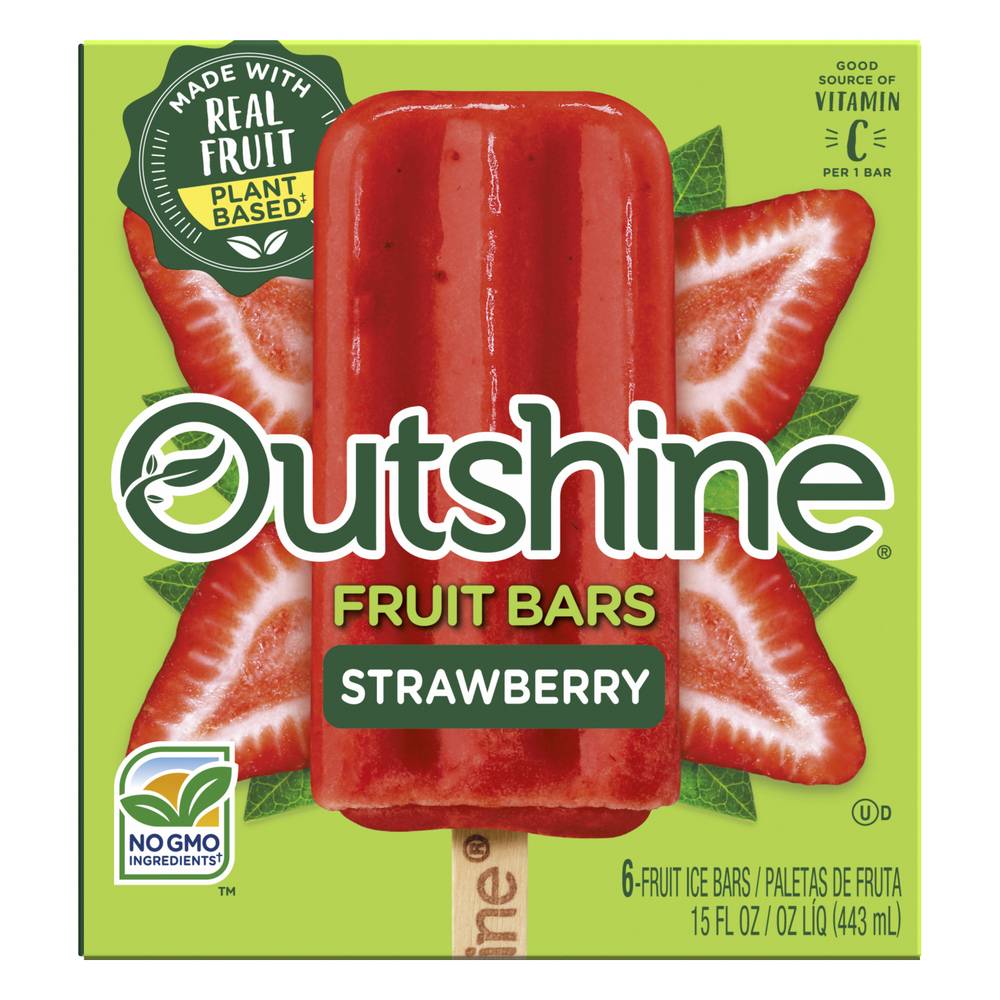 Outshine Real Fruit Ice Bars, Strawberry (14.7 fl oz)