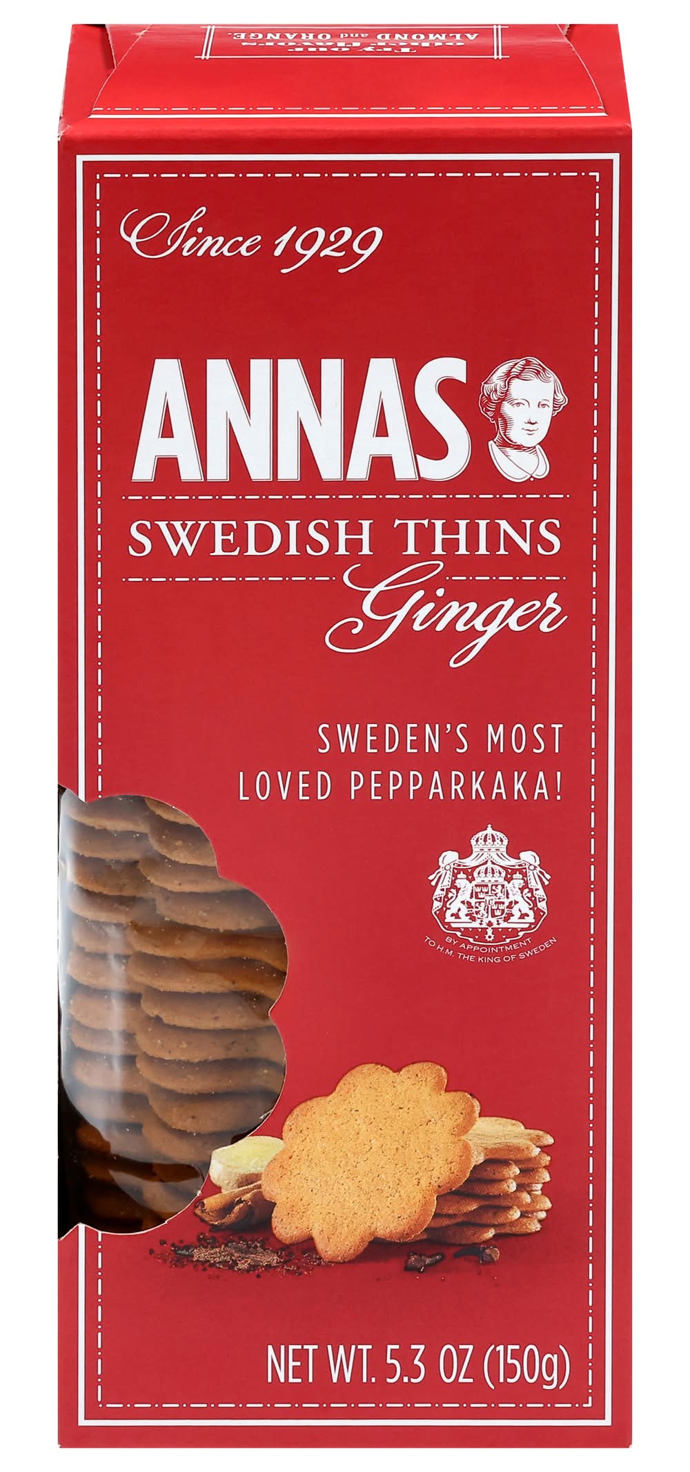 Annas Swedish Thins Ginger (5.3 oz)