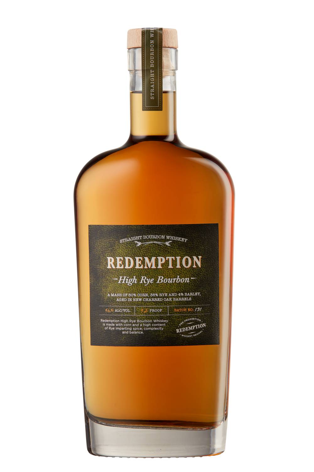 Redemption High Rye Straight Bourbon Whiskey (750 ml)