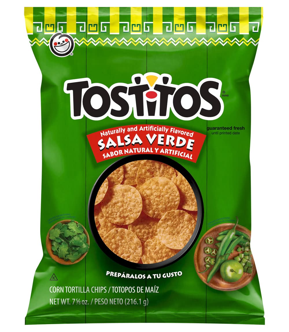 Tostitos Corn Tortilla Chips, Salsa Verde (7.62 oz)
