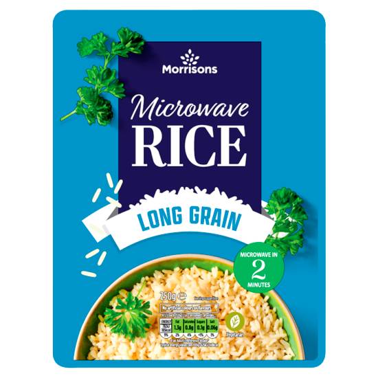 Morrisons Microwave Rice Long Grain (250g)