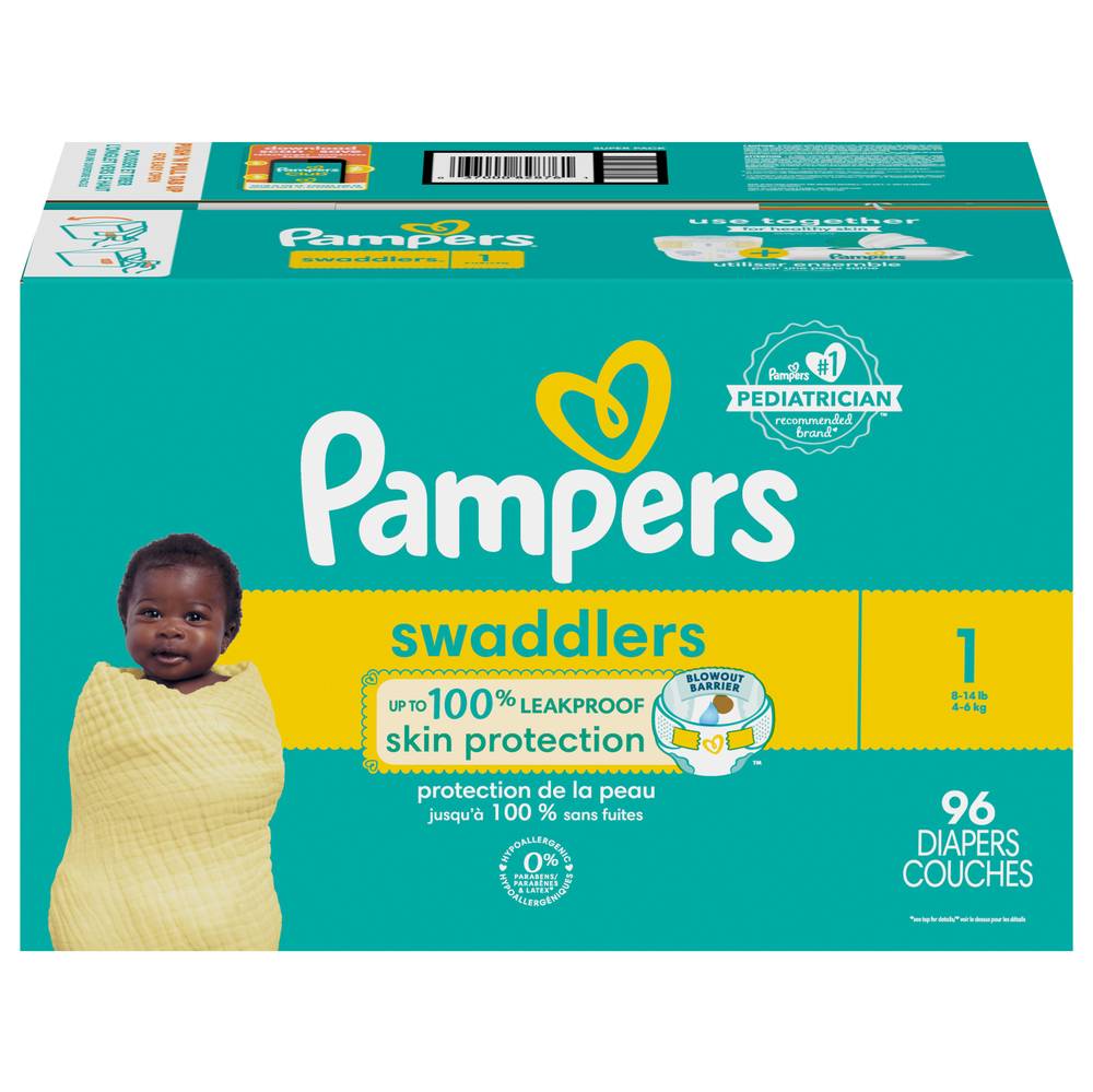 Pampers Swaddlers Diapers Size 1