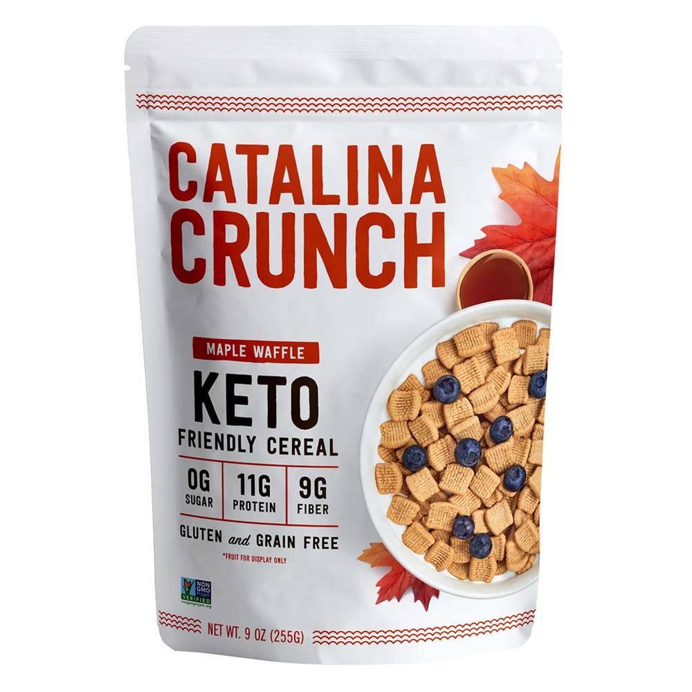 Catalina crunch cereal keto maple waffle