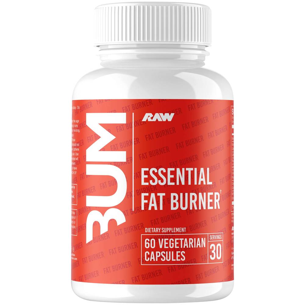 RAW Bum Essential Fat Burner Capsules (60 ct)