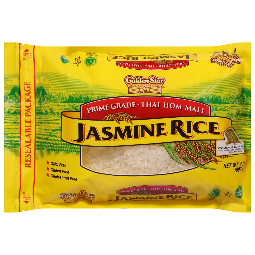 Golden Star Prime Grade Jasmine Rice (2 lbs)