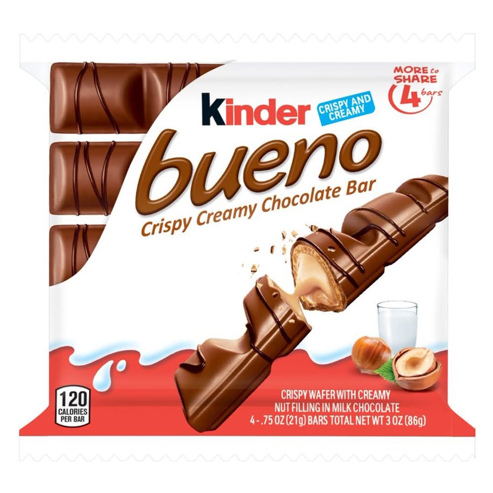 Kinder® Bueno Crispy Creamy Chocolate Bar 4-Pack