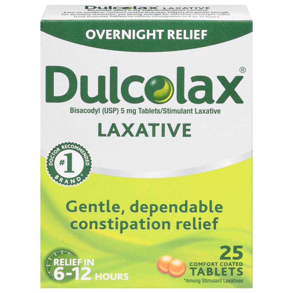 Dulcolax Overnight Relief Stimulant Laxative (0.39 oz, 25 ct)