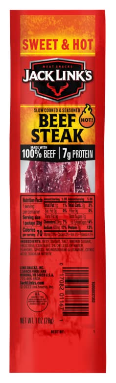 Jack Link's Sweet and Hot Beef Steak 28g