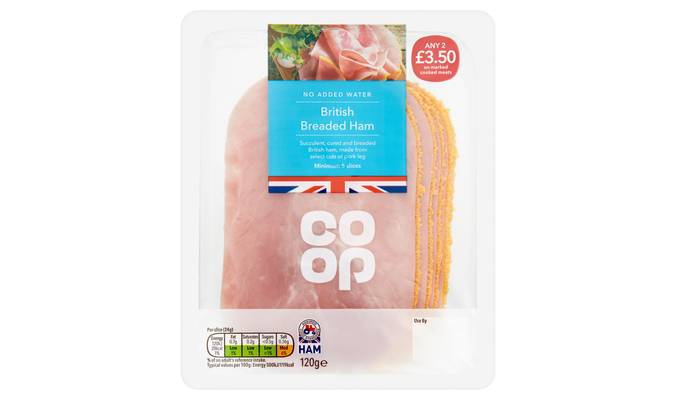 Co-op British Breaded Ham 120g