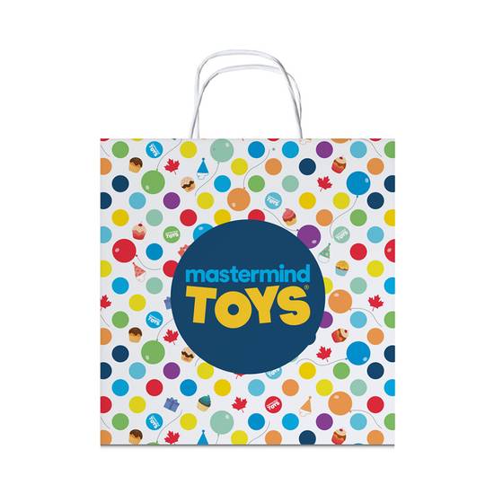 Mastermind Toys Large Paper Shopper Bag 15 x 15.25 x 7