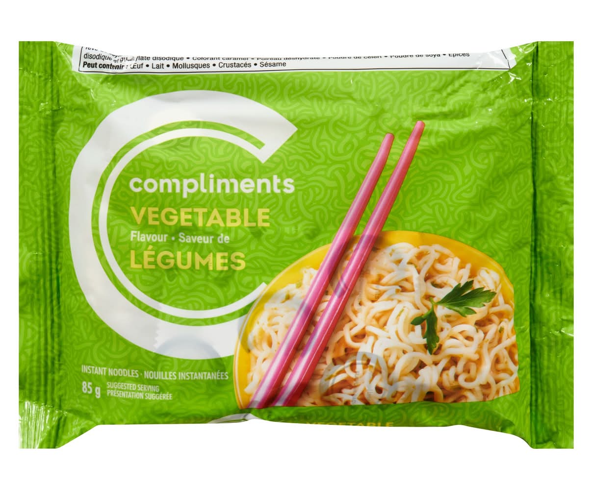 Compliments nouilles instantanées à saveur de légumes (85 g) - vegetable noodles (85 g)