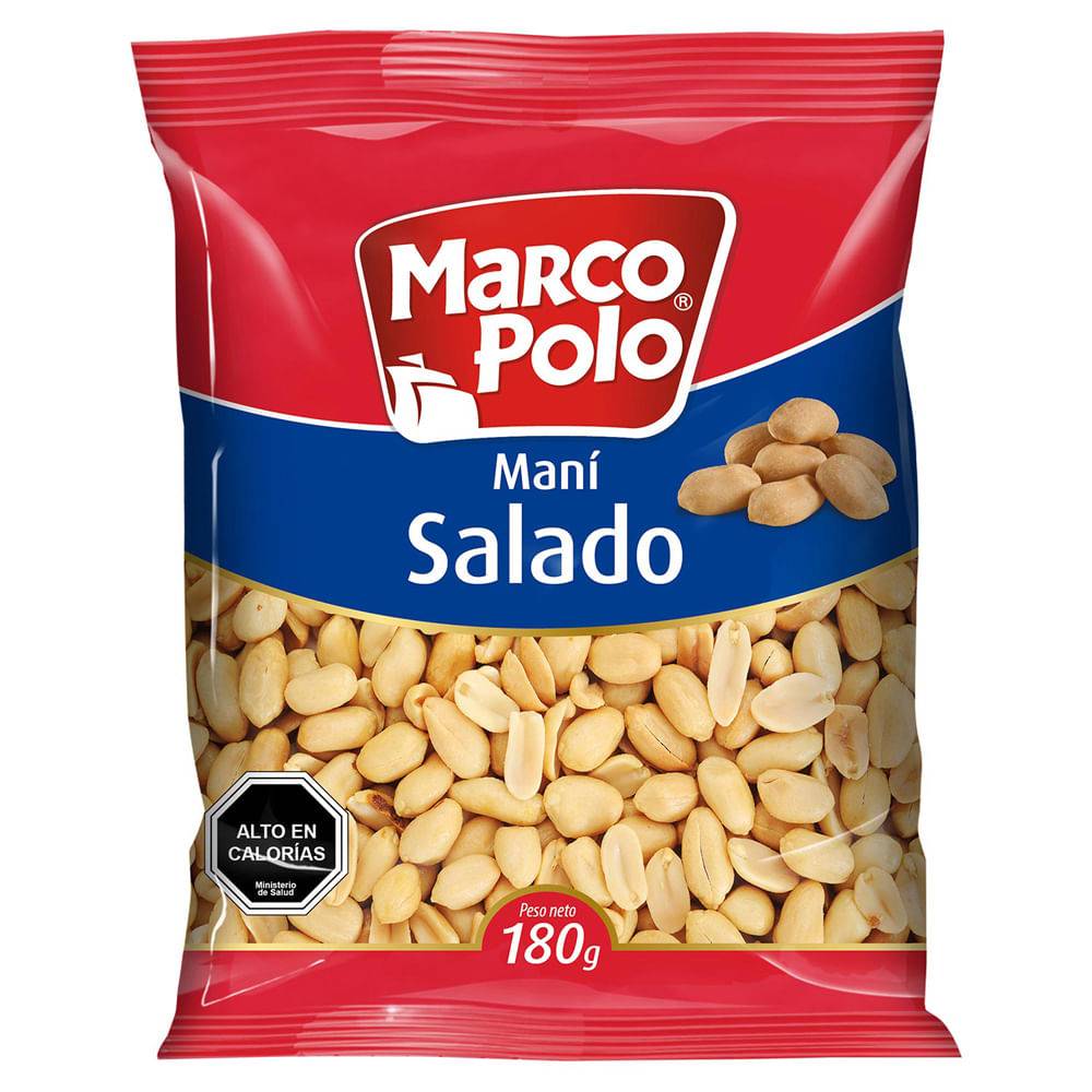 Marco polo maní salado (bolsa 160 g)