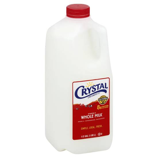 Crystal Creamery Whole Milk (1/2 gal)