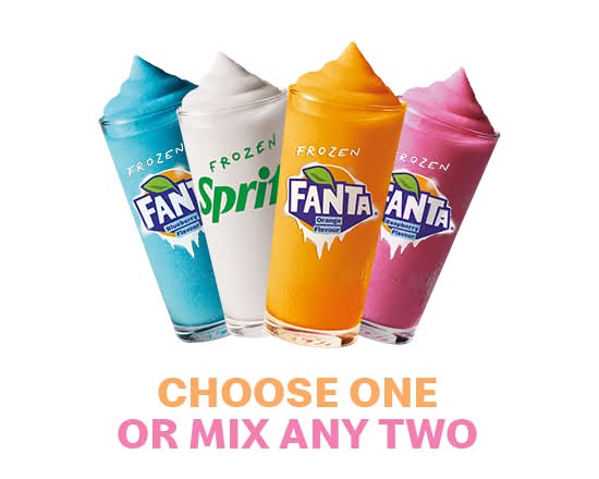 Large Frozen Sprite® and Fanta® Flavours