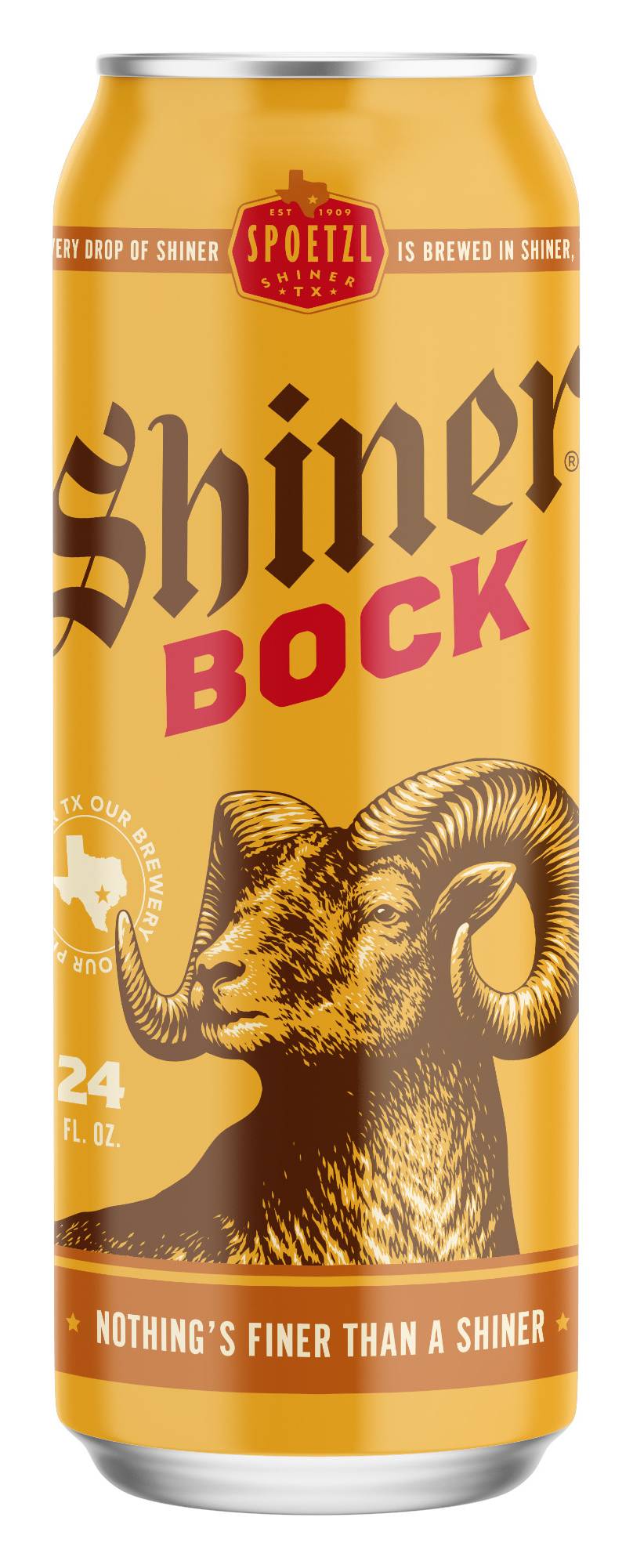Spoetzl Shiner Bock Domestic Beer (24 fl oz)
