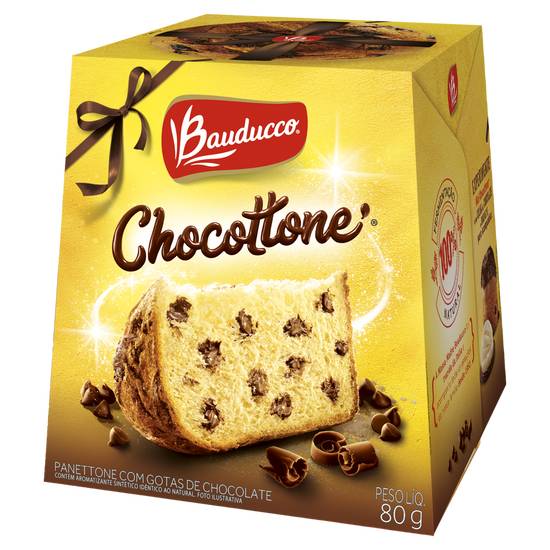 Bauducco · Mini chocottone com gotas de chocolate