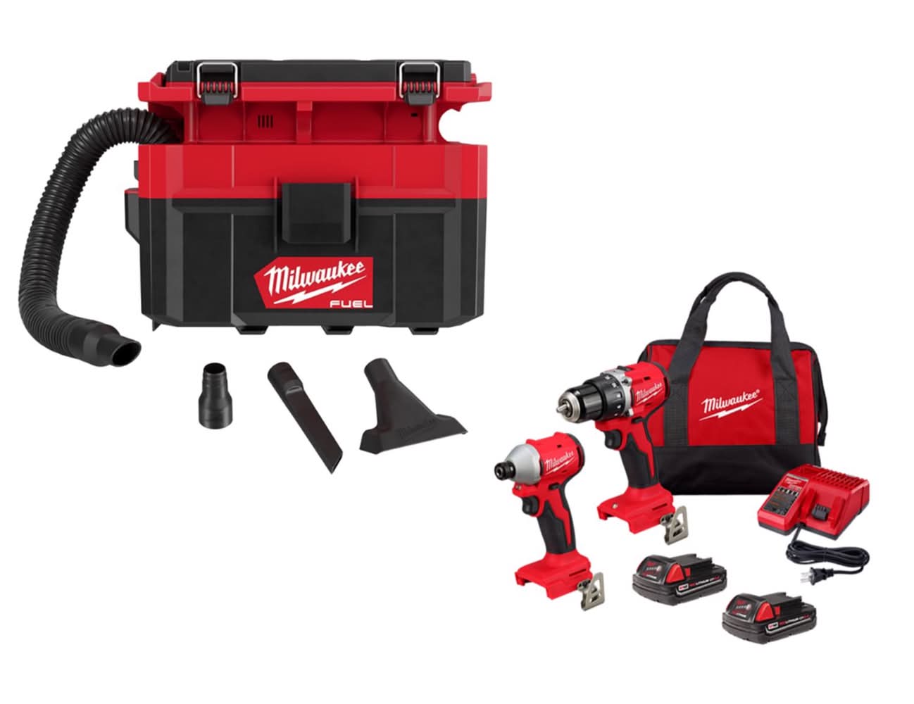 Milwaukee Combo Kit With Vacuum Bundle