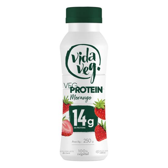 Vida veg iogurte de morango veg protein (250 g)