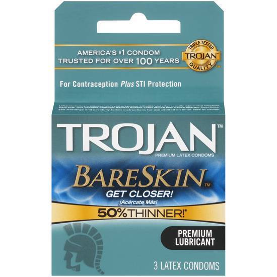 Trojan Condoms Bareskin/Bareskin 3PK