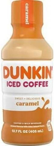 Dunkin Iced Coffee Caramel 13.7oz