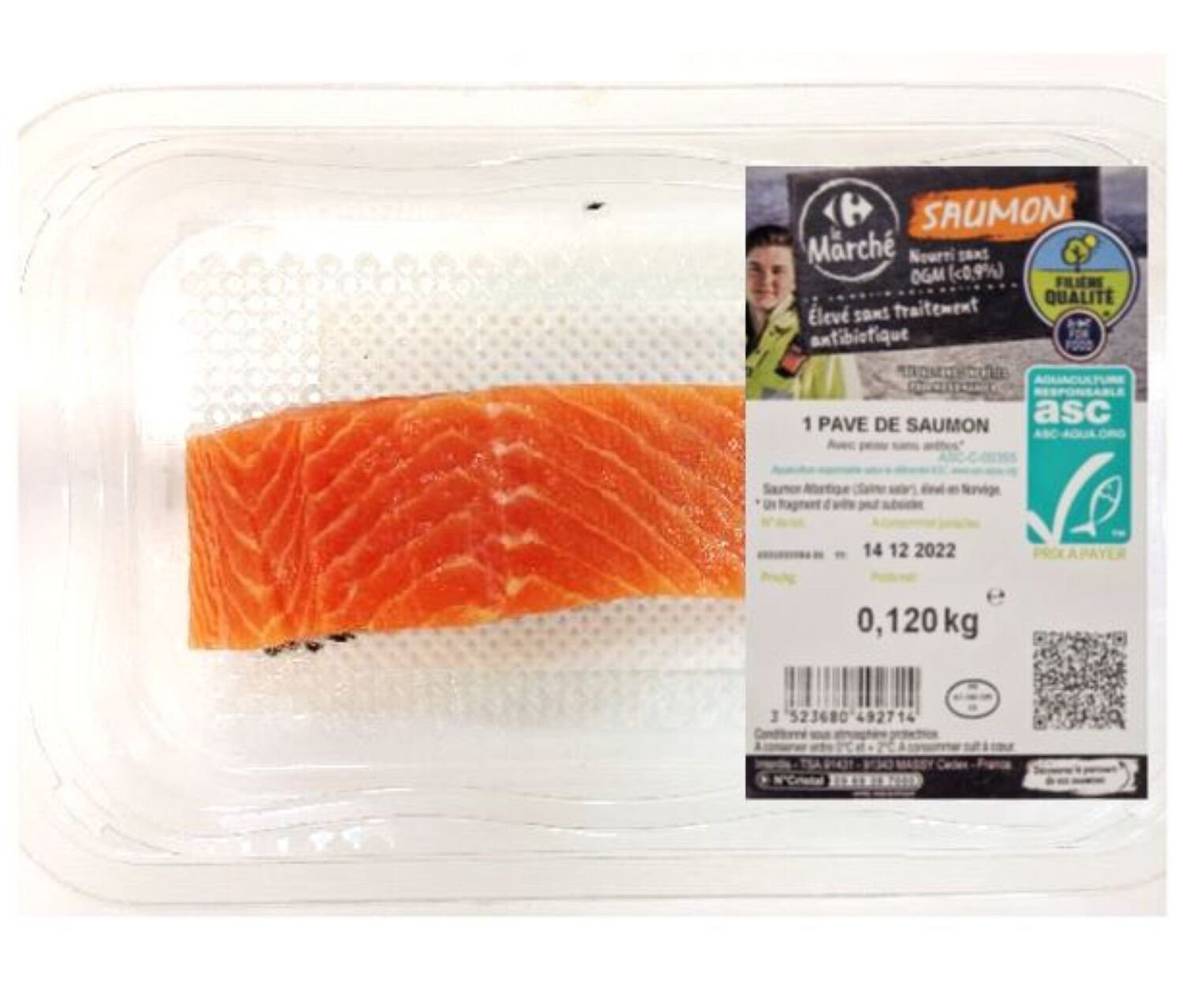 Carrefour Le Marché - Pavés de saumon (120g)