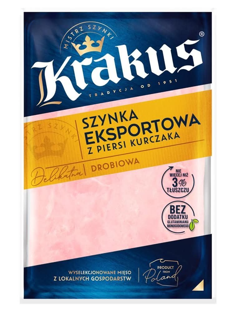 Krakus Szynka eksportowa z piersi kurczaka 100 g