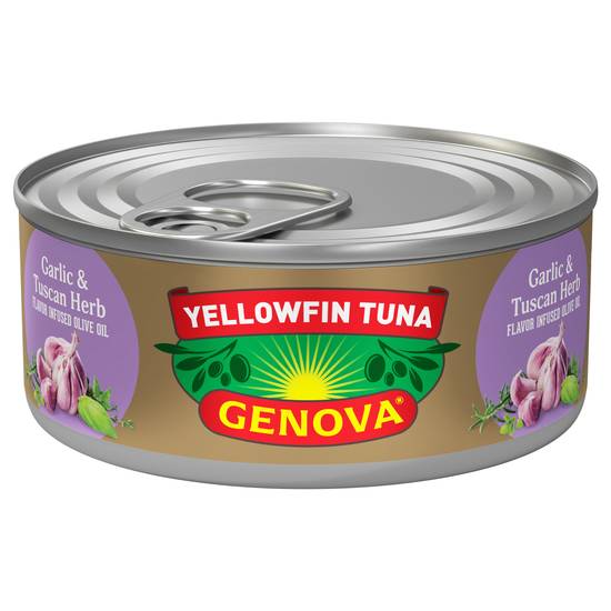 Genova Premium Yellowfin Tuna in Garlic and Tuscan Herb Infused Olive Oil