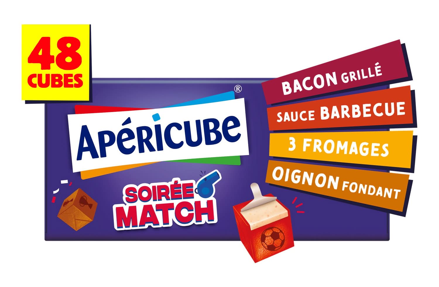 Apéricube - Fromage soirée match, bacon grillé (48)