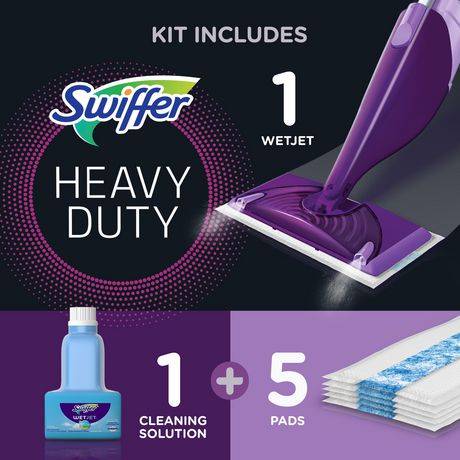 Swiffer Heavy Duty Wetjet Mop Starter Kit (7 ct)